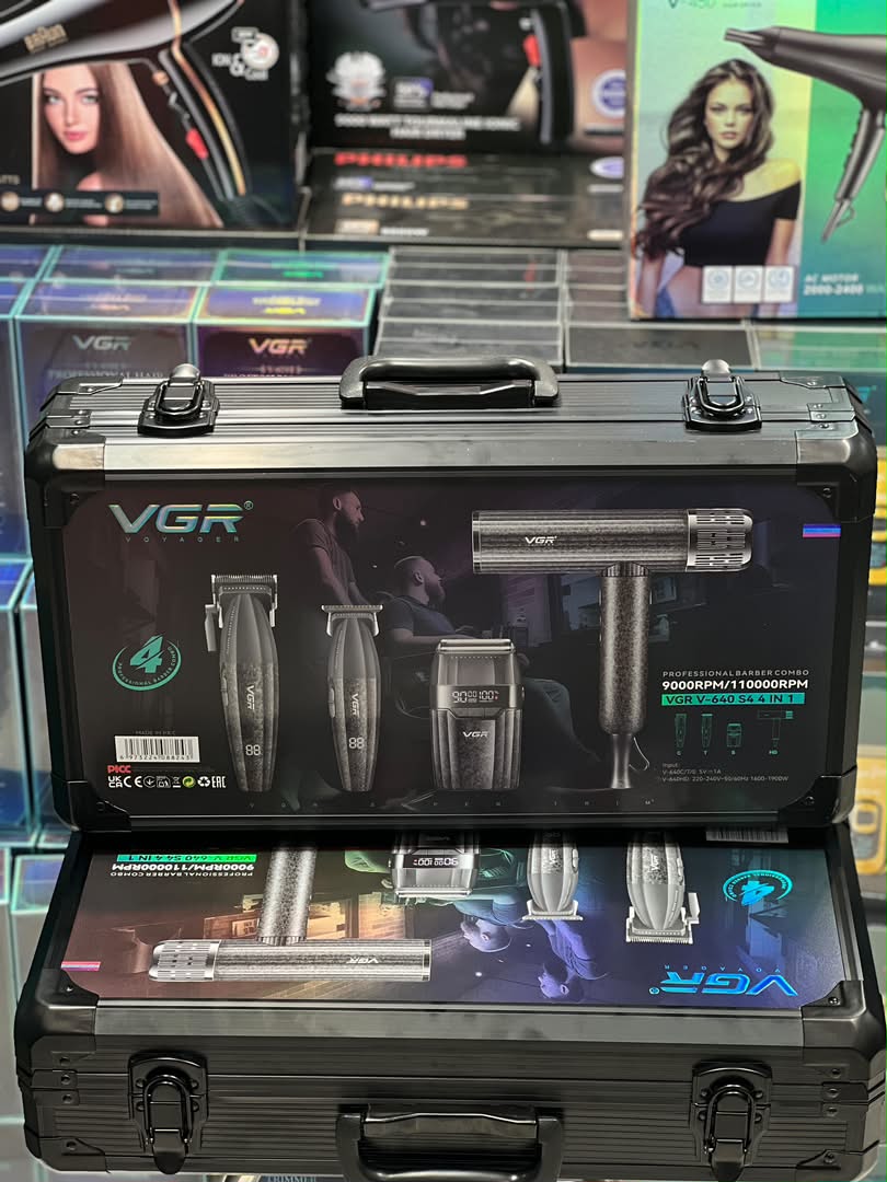 ست ماشین اصلاح حرفه‌ای ۴ کاره VGR مدلV-640 S4