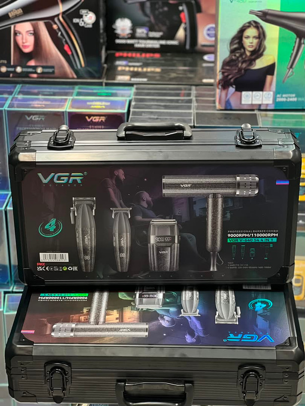 ست ماشین اصلاح حرفهای ۴ کاره VGR مدلV-640 S4